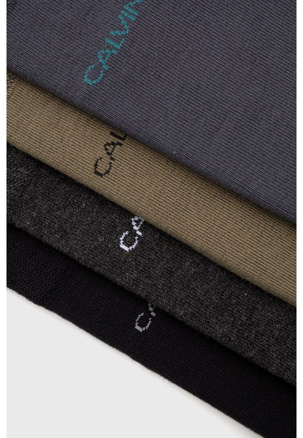 Calvin Klein - Skarpetki (4-pack). Kolor: niebieski