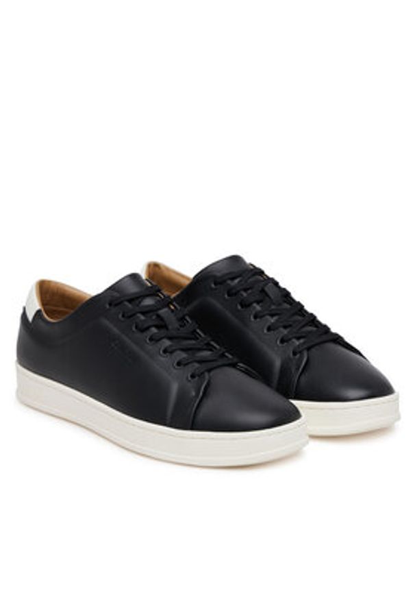 Calvin Klein Sneakersy Pure Low Laceup Cupsole Hf Lth HM0HM01859 Czarny. Kolor: czarny. Materiał: skóra