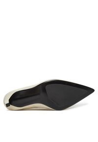 Calvin Klein Szpilki Pump 90 Pointy Hw Bar Lth HW0HW02527 Beżowy. Kolor: beżowy. Materiał: skóra. Obcas: na szpilce