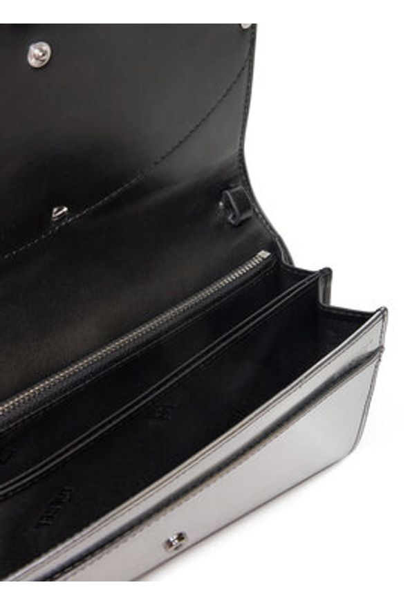 Diesel Torebka X09809 PS202 H0535 Srebrny. Kolor: srebrny. Materiał: skórzane