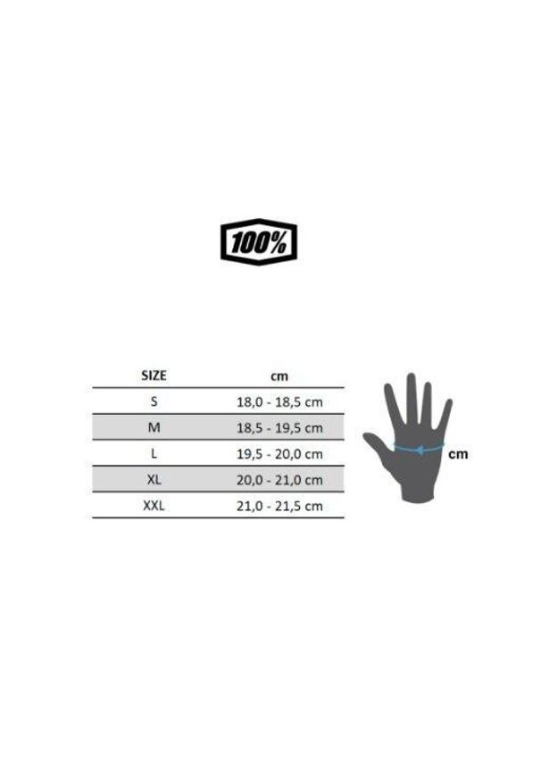 Rękawiczki rowerowe 100% R-Core Gloves. Kolor: niebieski