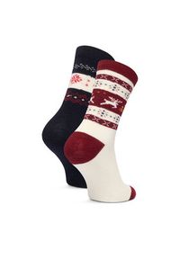 Gino Rossi - GINO ROSSI Skarpety długie CEO_BR_GR_005_W_AW25 (2 PACK) Kolorowy. Materiał: poliester. Wzór: kolorowy #3