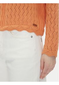 Pepe Jeans Sweter Olya PL702288 Pomarańczowy Regular Fit. Kolor: pomarańczowy. Materiał: bawełna #3