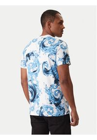 Versace Jeans Couture T-Shirt 80GAH6S0 JS543 Niebieski Regular Fit. Kolor: niebieski. Materiał: bawełna #4
