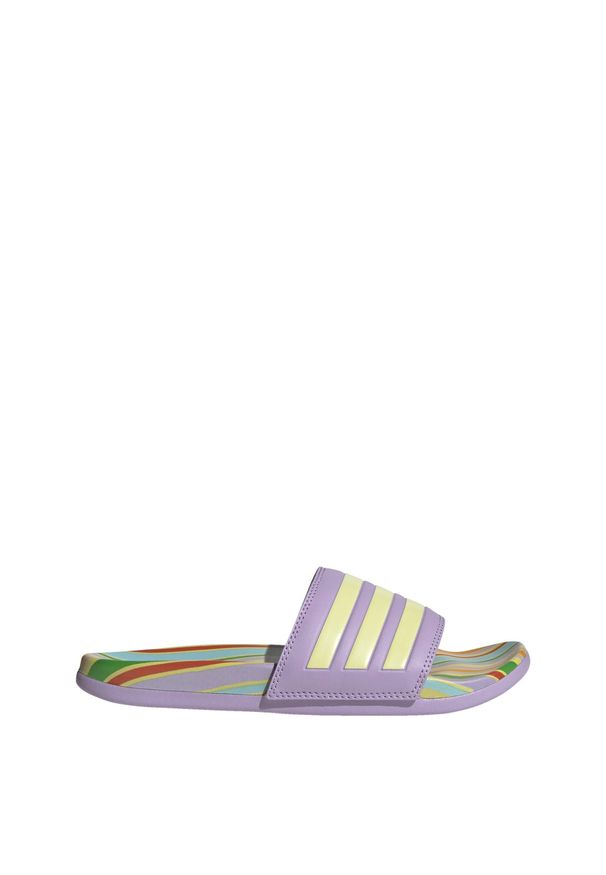 Adidas - adilette Comfort Sandals. Okazja: na co dzień. Kolor: fioletowy, wielokolorowy, żółty. Styl: casual, elegancki