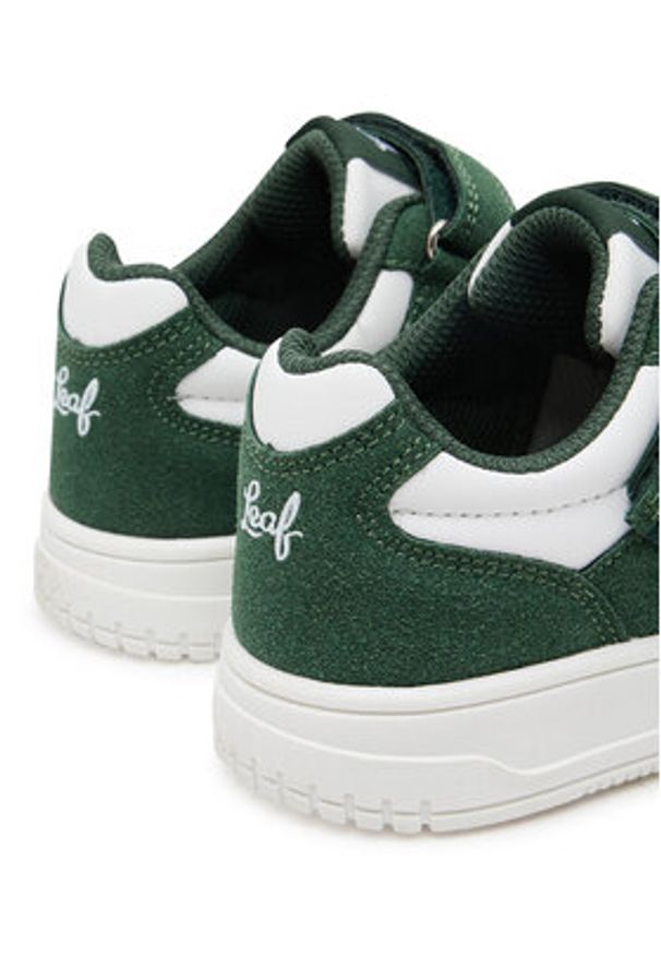 Leaf Sneakersy LBOHU201R Zielony. Kolor: zielony. Materiał: skóra
