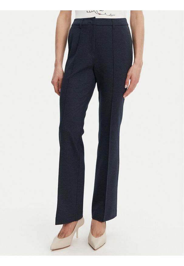 Olsen Spodnie materiałowe 14002253 Granatowy Bootcut Fit. Kolor: niebieski. Materiał: wiskoza, syntetyk