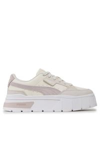 Puma Sneakersy Mayze Stack Luxe Wns 389853 01 Écru. Materiał: skóra