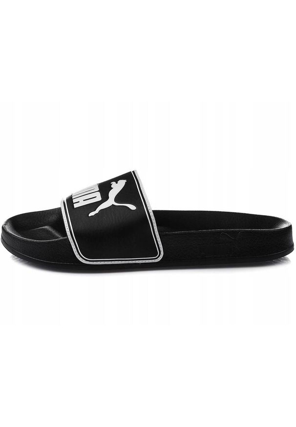 Puma - Klapki sportowe na basen czarne PUMA LEADCAT. Kolor: czarny. Styl: sportowy