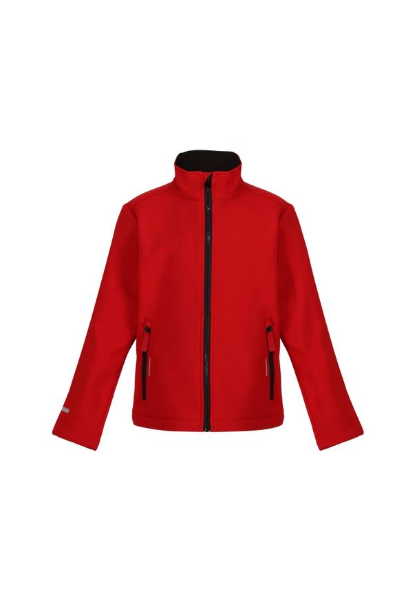 Regatta - Kurtka Dziecięca Ablaze 2 Layer Soft Shell Jacket. Kolor: czerwony, czarny, wielokolorowy