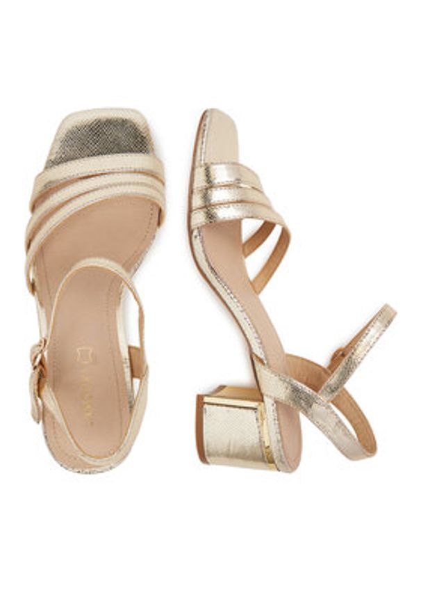 Lasocki Sandały HY6800-1 Złoty. Kolor: złoty. Materiał: skóra