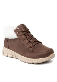 skechers - Skechers Sneakersy Warm Seeker 167258/CHOC Brązowy. Kolor: brązowy. Materiał: materiał #3