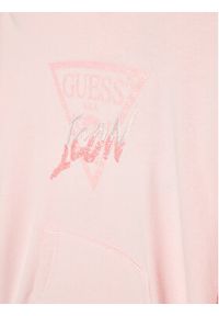 Guess Sukienka dzianinowa K2YK03 KA6R3 Różowy Regular Fit. Kolor: różowy. Materiał: bawełna