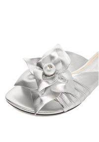 Gino Rossi - GINO ROSSI Klapki CEO-ROSE-LT-2221-1 Srebrny. Kolor: srebrny. Materiał: skóra #8