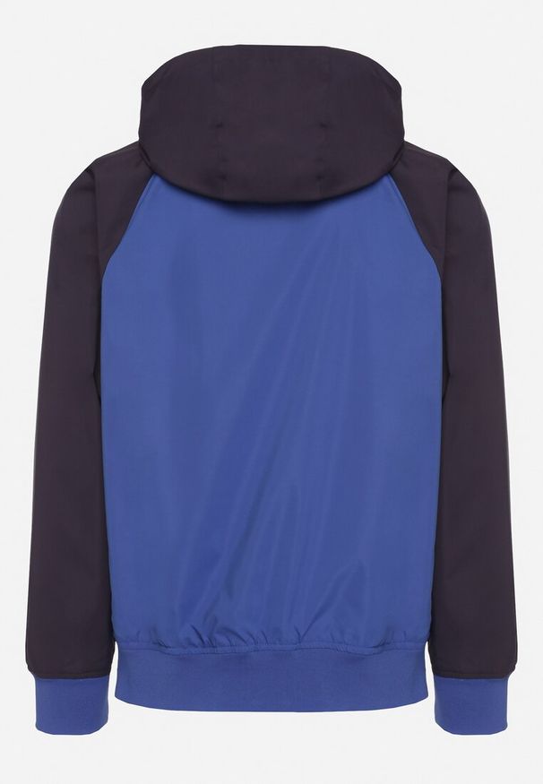 Born2be - Niebieska Kurtka Wiatrówka z Kapturem i Ociepleniem Nevelaera. Okazja: na co dzień. Typ kołnierza: kaptur. Kolor: niebieski. Materiał: jeans, materiał. Sezon: wiosna, jesień. Styl: klasyczny, sportowy, casual