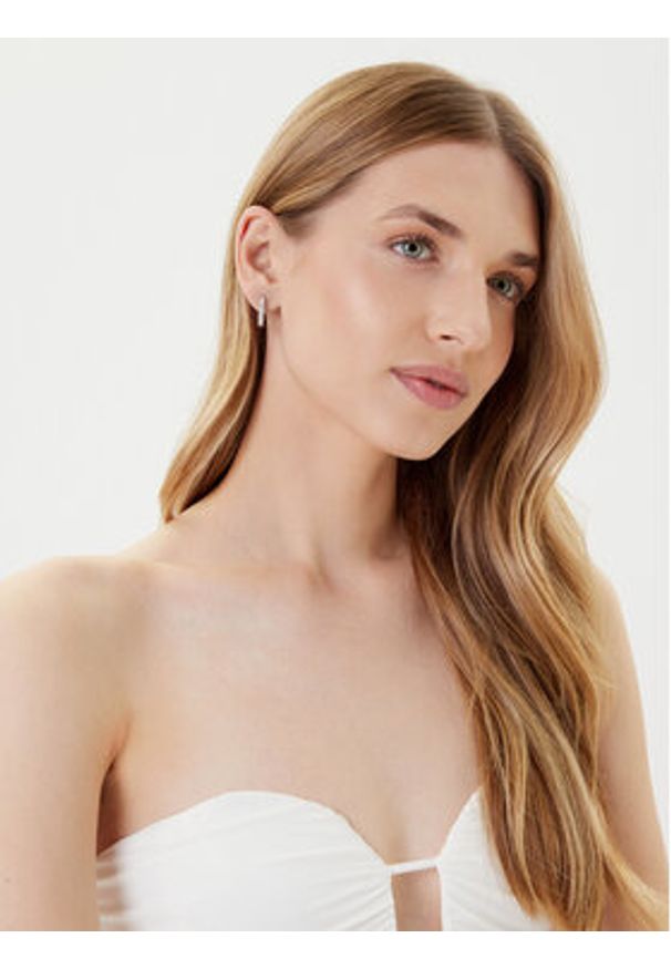 Swarovski Kolczyki Dextera Octagon 5724585 Srebrny. Materiał: metalowe. Kolor: srebrny