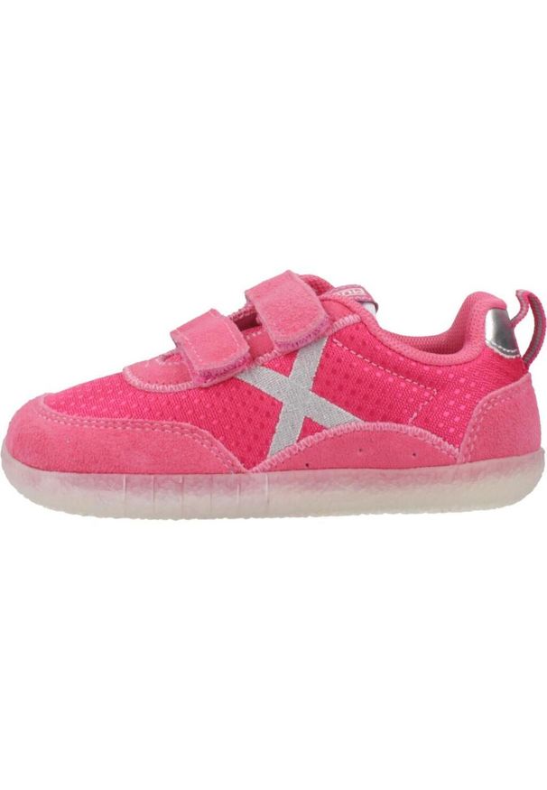 Munich - Kapcie MUNICH BABY KODA 16 Rose. Kolor: różowy. Materiał: tkanina, skóra. Sport: turystyka piesza