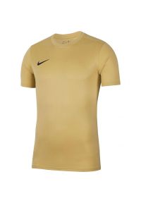 Nike - Koszulka Z Krótkim Rękawem Unisex Dla Dorosłych Dry Park VII. Kolor: żółty. Długość rękawa: krótki rękaw. Długość: krótkie
