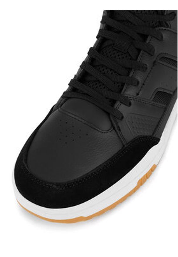 Shaq - SHAQ Buty do koszykówki BREAKER MID AQ95013M-B Czarny. Kolor: czarny. Materiał: skóra, zamsz. Sport: koszykówka
