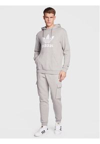 Adidas - adidas Bluza adicolor Classics Trefoil Hoodie IA4884 Szary Regular Fit. Kolor: szary. Materiał: bawełna