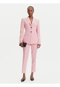 Hugo - HUGO Marynarka Asmalla-1 50533901 Różowy Slim Fit. Kolor: różowy. Materiał: syntetyk #6