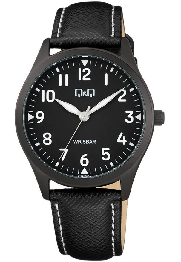 QQ - Zegarek Q&Q Q76B-003P męski czarny .. Kolor: czarny