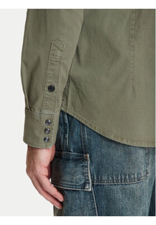 G-Star RAW - G-Star Raw Koszula Dakota D23616-D920 Zielony Slim Fit. Kolor: zielony. Materiał: bawełna
