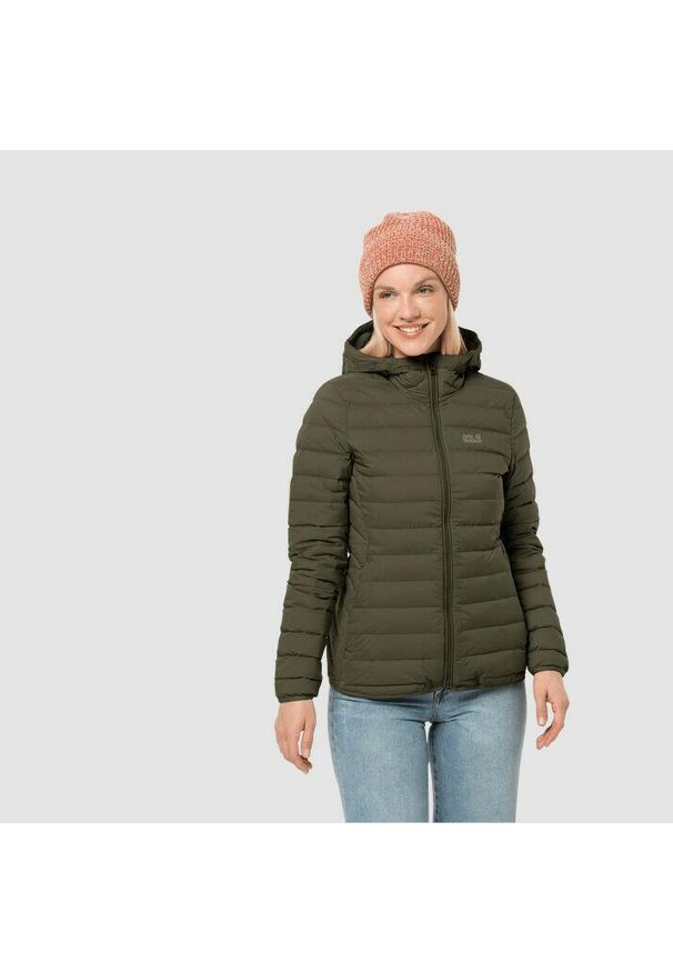 Kurtka turystyczna damska Jack Wolfskin Glowing Mountain Jacket. Kolor: brązowy, zielony, wielokolorowy. Materiał: elastan, poliamid. Sport: turystyka piesza