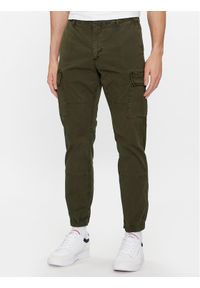 TOMMY HILFIGER - Tommy Hilfiger Joggery Chelsea MW0MW31149 Khaki Relaxed Fit. Kolor: brązowy. Materiał: bawełna