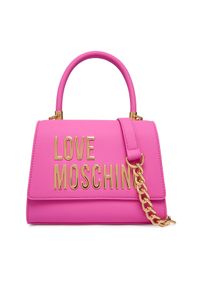 Love Moschino - LOVE MOSCHINO Torebka JC4024PP1OKD0604 Różowy. Kolor: różowy. Materiał: skórzane #1
