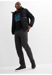 bonprix - Klasyczne jeansy ze stretchem classic fit, straight. Stan: podwyższony. Kolor: czarny. Styl: klasyczny #2