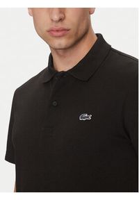 Lacoste Polo DH5522 Czarny Regular Fit. Typ kołnierza: polo. Kolor: czarny. Materiał: bawełna, syntetyk #3
