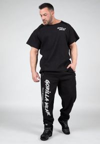 GORILLA WEAR - Augustine Stara szkoła Spodnie - Czarny. Kolor: czarny. Materiał: dresówka. Sport: fitness