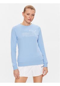 Bluza Puma. Kolor: niebieski. Materiał: bawełna #1