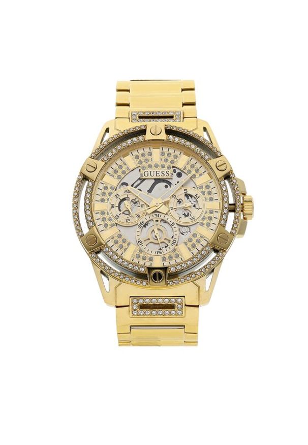 Guess Zegarek King GW0497G2 Złoty. Kolor: złoty