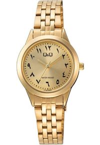 Zegarek Q&Q Zegarek C01A-009P Damski Klasyczny Złoty 30M. Kolor: złoty. Styl: klasyczny #1