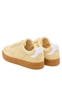 TOMMY HILFIGER - Tommy Hilfiger Sneakersy Casual FW0FW08898 Żółty. Okazja: na co dzień. Kolor: żółty. Materiał: skóra, zamsz #6