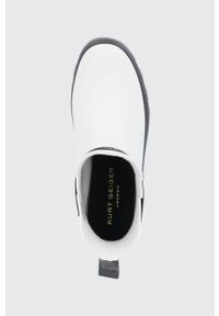 Kurt Geiger London Kalosze Sleet damskie kolor biały. Nosek buta: okrągły. Kolor: biały. Materiał: guma #3