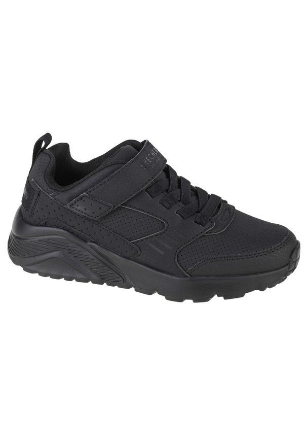 skechers - Buty do chodzenia dla dzieci Skechers Uno Lite. Zapięcie: rzepy. Kolor: czarny. Materiał: materiał, syntetyk. Szerokość cholewki: normalna. Sport: turystyka piesza