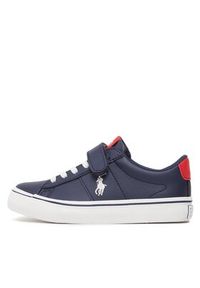 Polo Ralph Lauren Sneakersy RF104286 S Granatowy. Kolor: niebieski. Materiał: skóra