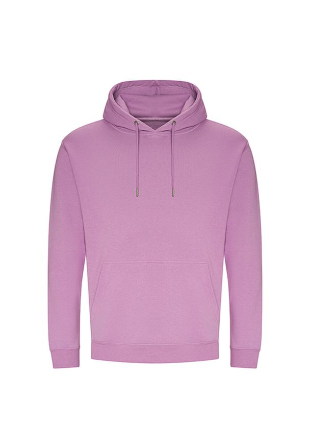 AWDIS - Organiczna Bluza Z Kapturem Unisex Dla Dorosłych. Typ kołnierza: kaptur. Kolor: fioletowy