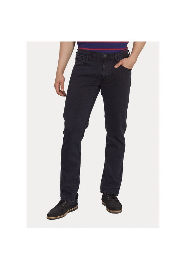 Lee - LEE DAREN ZIP FLY MĘSKIE SPODNIE JEANSOWE BLACK NIGHT L707JBGZ 112118182