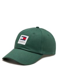 Tommy Jeans Czapka z daszkiem Tjm Modern Patch Cap AM0AM12016 Zielony. Kolor: zielony. Materiał: materiał