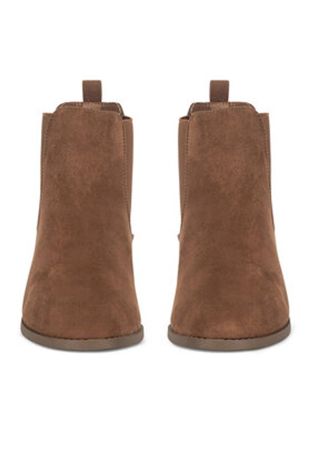 Clara Barson Botki JD23-1222-03 Brązowy. Kolor: brązowy. Materiał: materiał