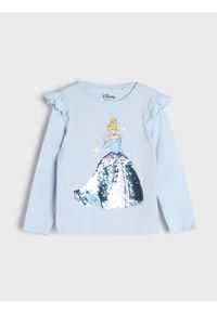 Sinsay - Koszulka Disney - fioletowy. Kolor: fioletowy. Materiał: bawełna. Długość rękawa: długi rękaw. Długość: długie. Wzór: motyw z bajki #1