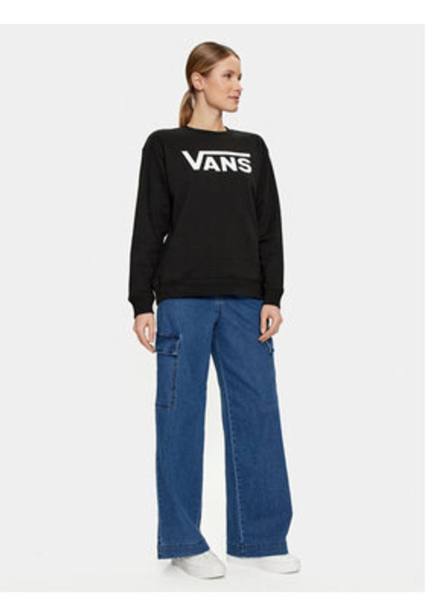 Vans Bluza Classic V Bff Crew VN000A5Q Czarny Regular Fit. Kolor: czarny. Materiał: syntetyk