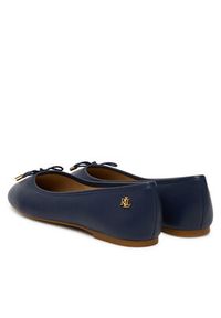 Lauren Ralph Lauren - LAUREN RALPH LAUREN Baleriny Jayna 802940728004 Granatowy. Kolor: niebieski. Materiał: skóra