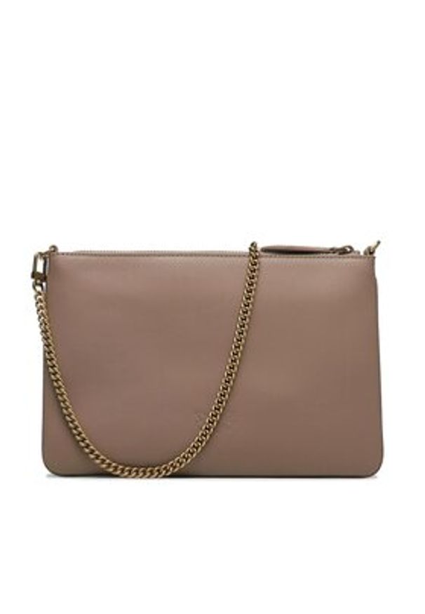 Pinko - PINKO Torebka Flat Classic AI 23-24 PCPL 100455 A0F1 Beżowy. Kolor: beżowy. Materiał: skórzane