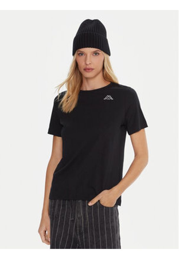 Kappa Komplet t-shirtów Logo Alyce 322564W Czarny Regular Fit. Kolor: czarny. Materiał: bawełna