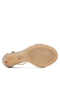 Stuart Weitzman Sandały Nudist II Sandal SJ998 Złoty. Kolor: złoty. Materiał: materiał #5